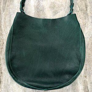 Portland Leather Dark Green Shoulder Bag
